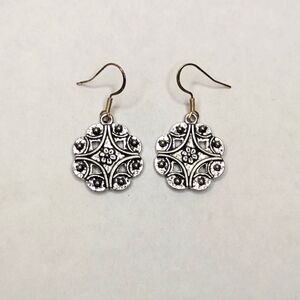 Silver Flower Earrings